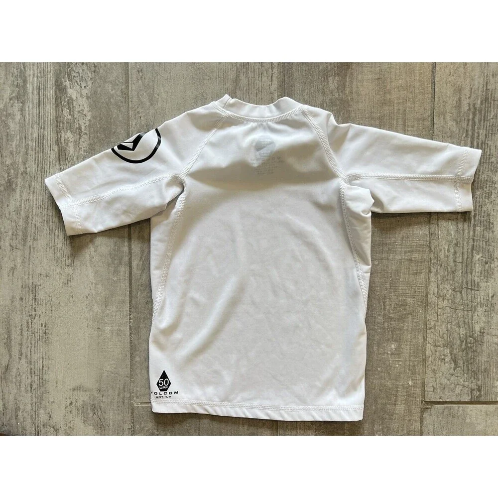 VOLCOM Boy Lido Short Sleeve Rash Guard Toddler Youth Surf Anti UV 50 UPF 50 M 5